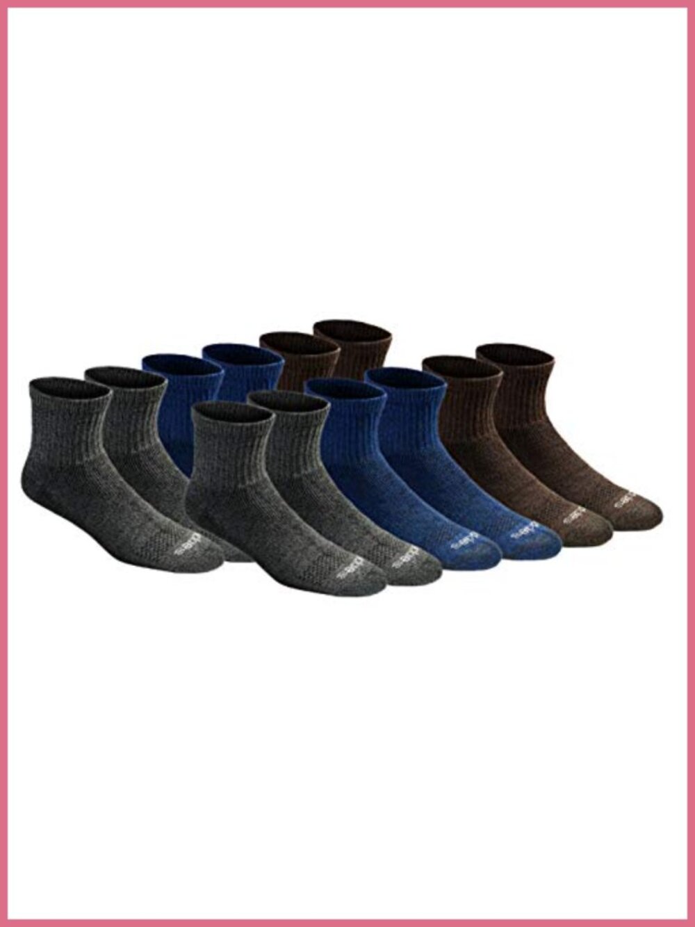 Dickies Dri-Tech Moisture Control Quarter Socks Cushioned Work Socks